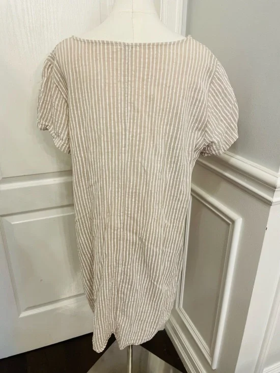 Moda Cream & Beige Textured Tunic - Picture 4 of 8